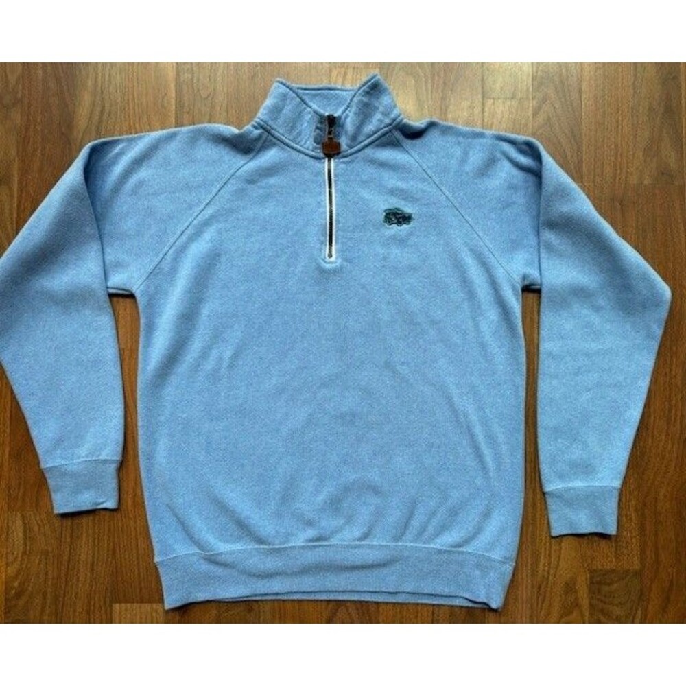 Mens Wears Woody Bold Coastal Style 1/4 Zip Pullover Sweatshirt Beach Cape Cod M